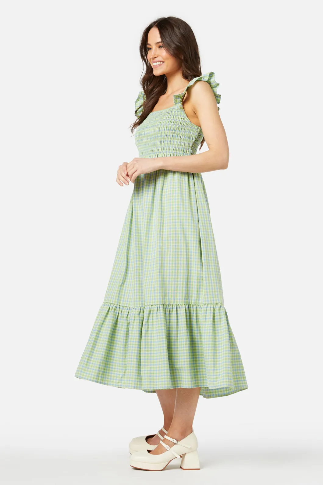 Spring Check Midi Dress sold by Princess Highway product image thumbnail 4
