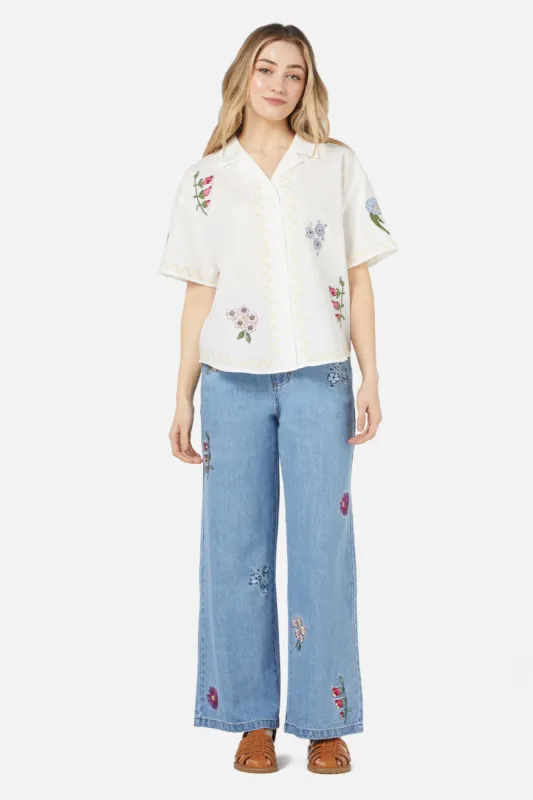 Bouquet Emb Shirt sold by Princess Highway