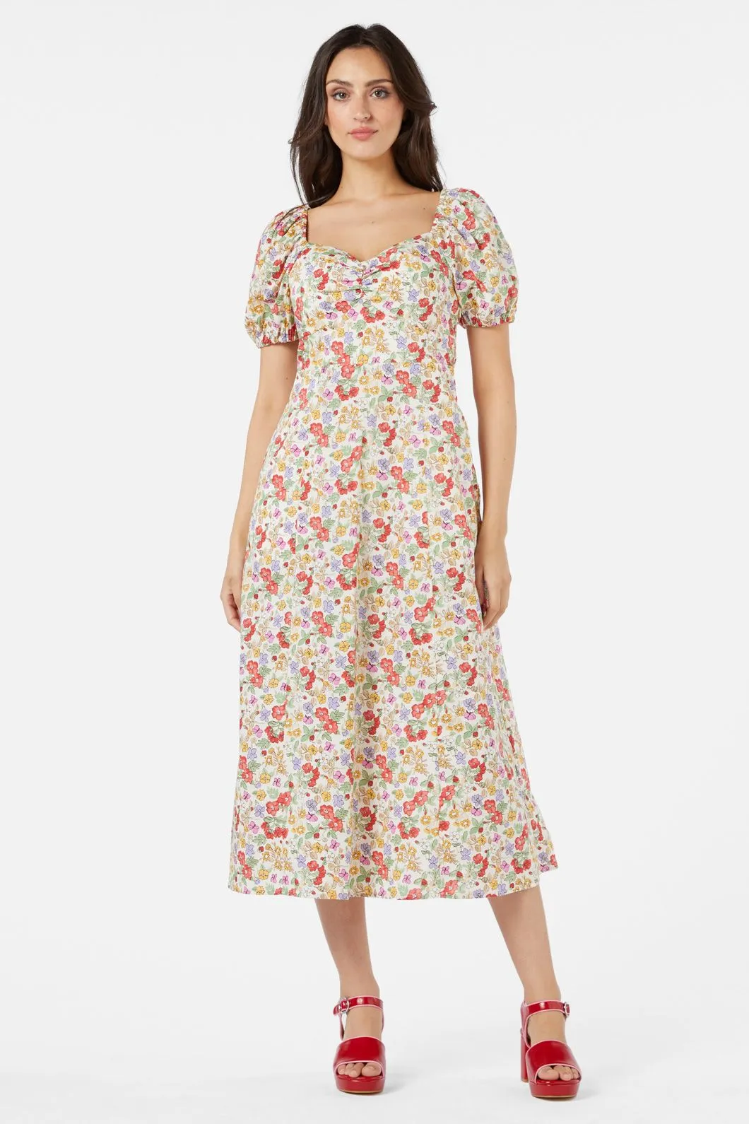 Ella Flora Midi Dress sold by Princess Highway