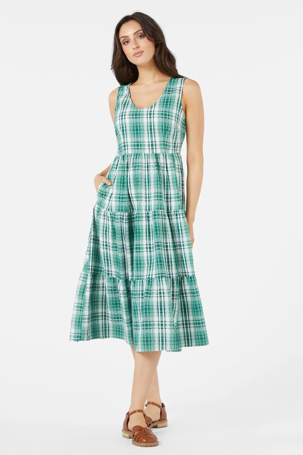 Andie Check Midi Dress sold by Princess Highway product image thumbnail 3
