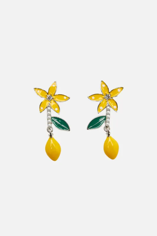 Lemon Daisy Drop Earrings sold by Princess Highway