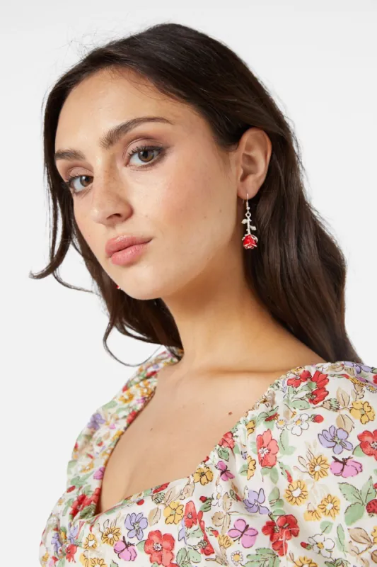 Rose Drop Earrings sold by Princess Highway