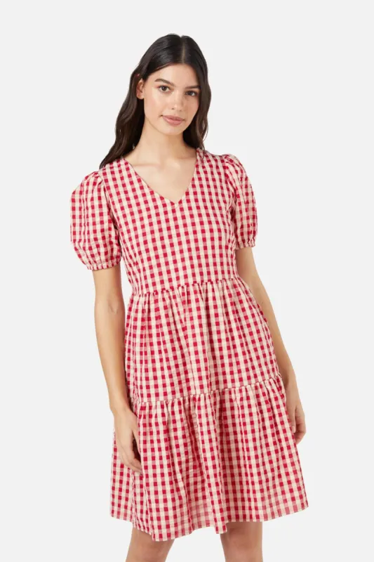 Greta Check Smock Dress sold by Princess Highway