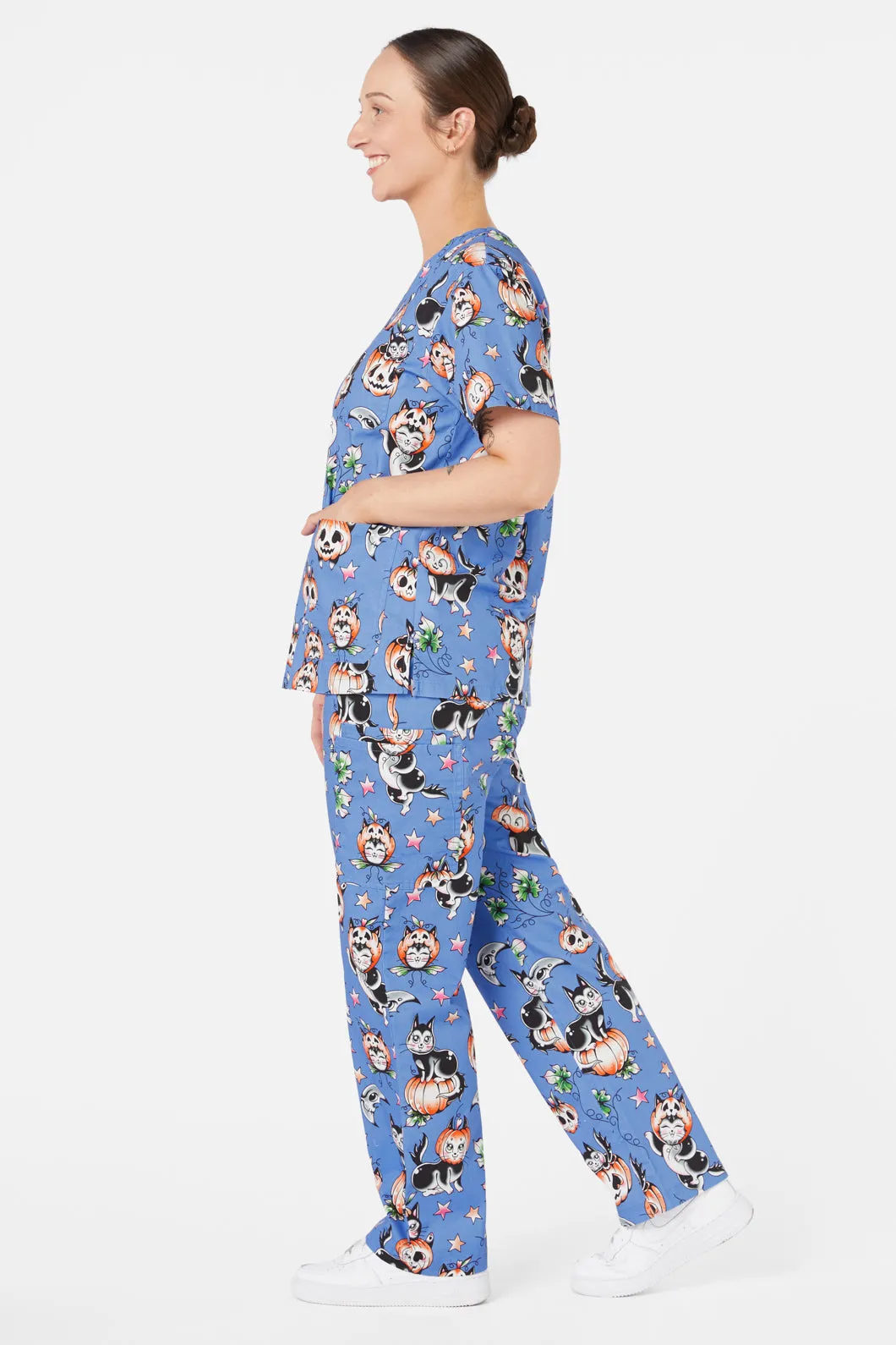 Pumpkin Kitty Scrubs sold by Princess Highway product image thumbnail 3