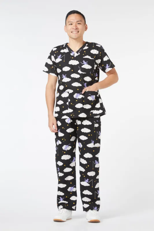 Cat In The Clouds Scrubs sold by Princess Highway