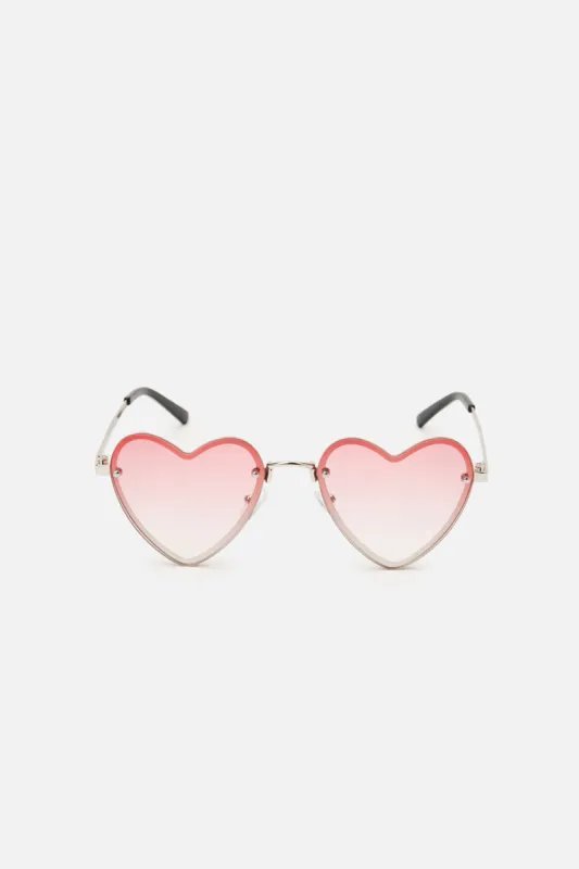 Rose Fade Heart Sunglasses sold by Princess Highway