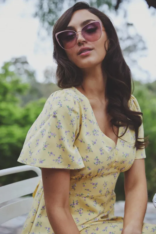 Pink Angled Sunglasses sold by Princess Highway