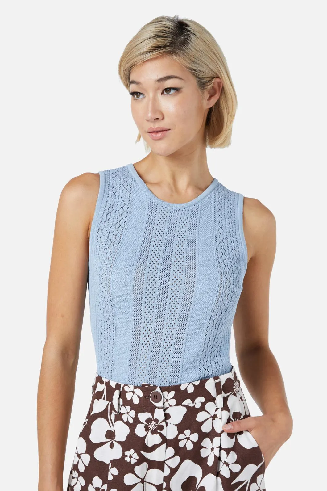 Fran Lace Knit Tank sold by Princess Highway