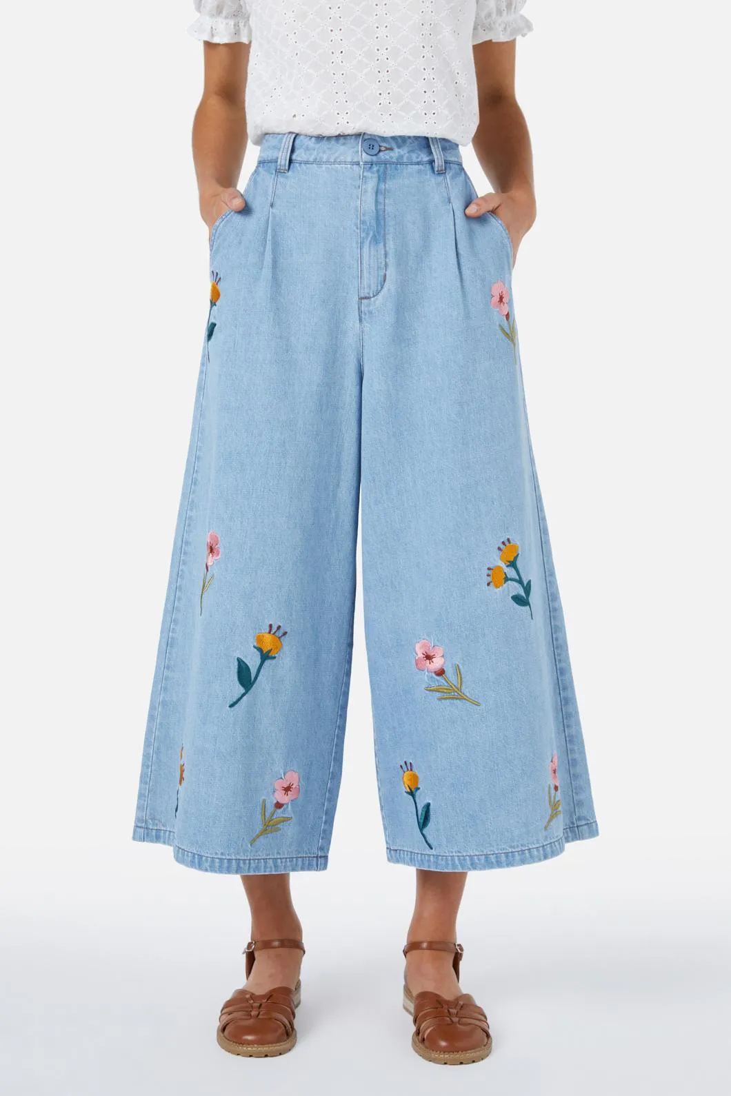 Toni Embroidered Culotte sold by Princess Highway
