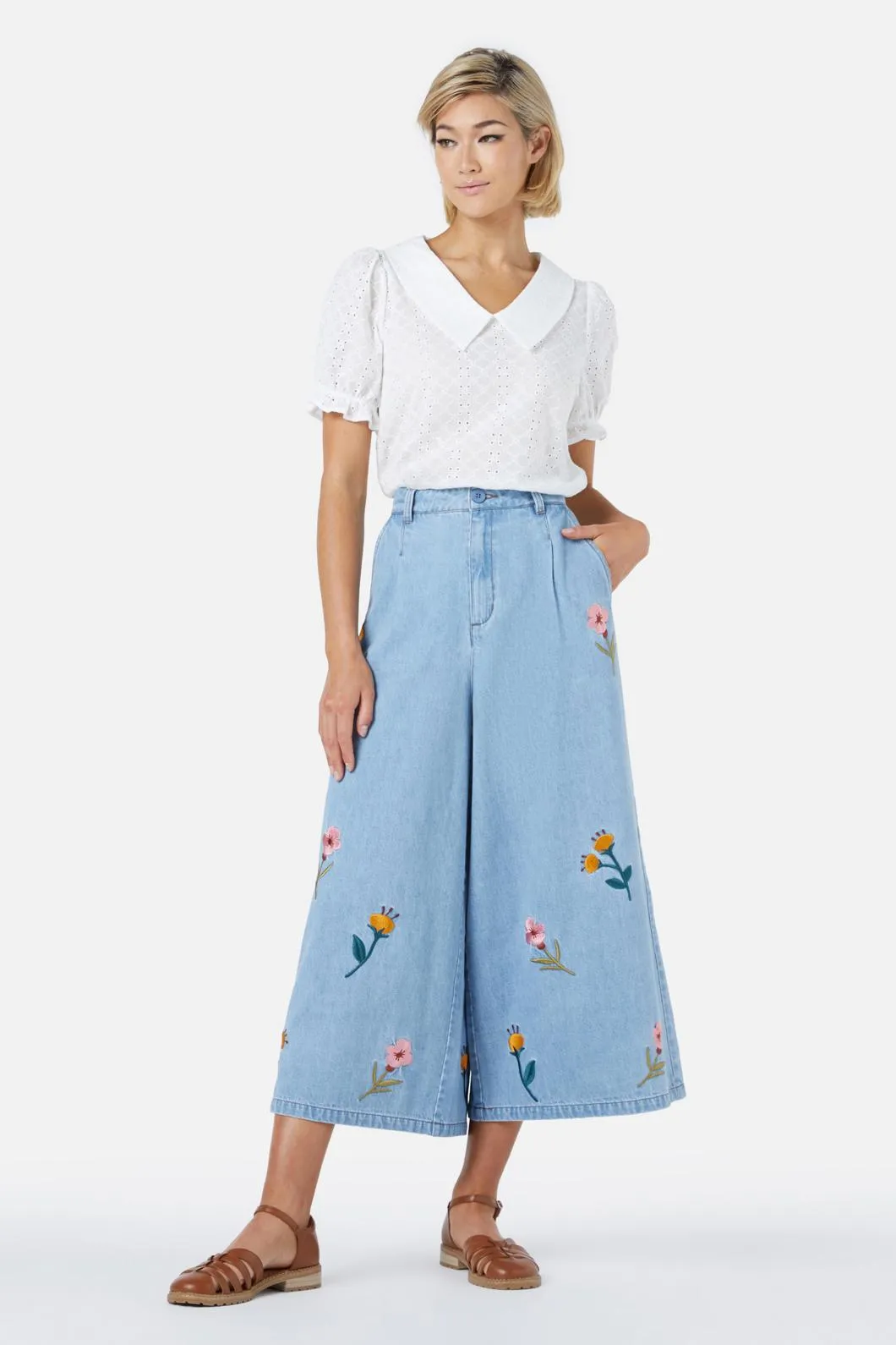 Toni Embroidered Culotte sold by Princess Highway product image thumbnail 2