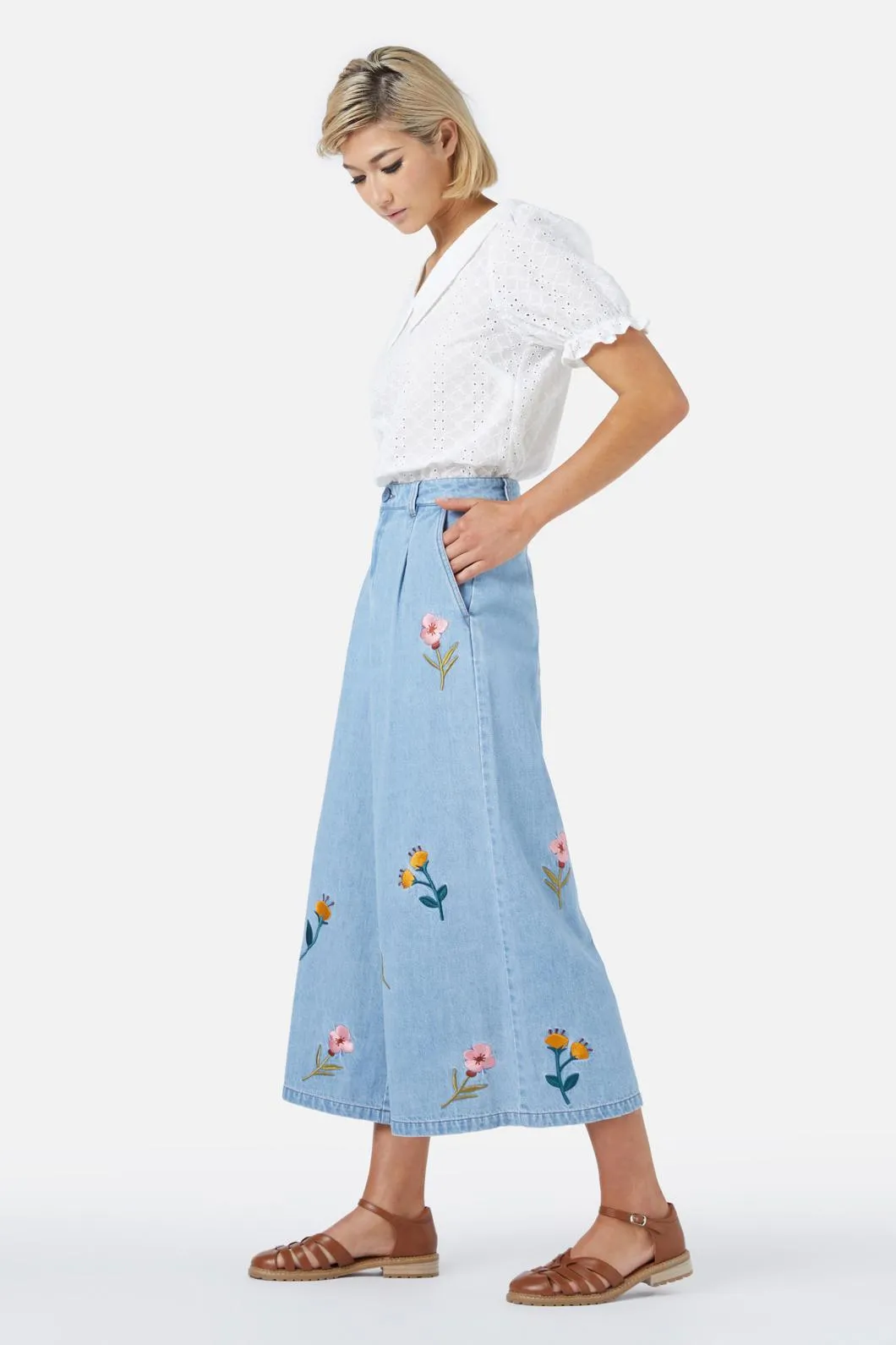 Toni Embroidered Culotte sold by Princess Highway product image thumbnail 3