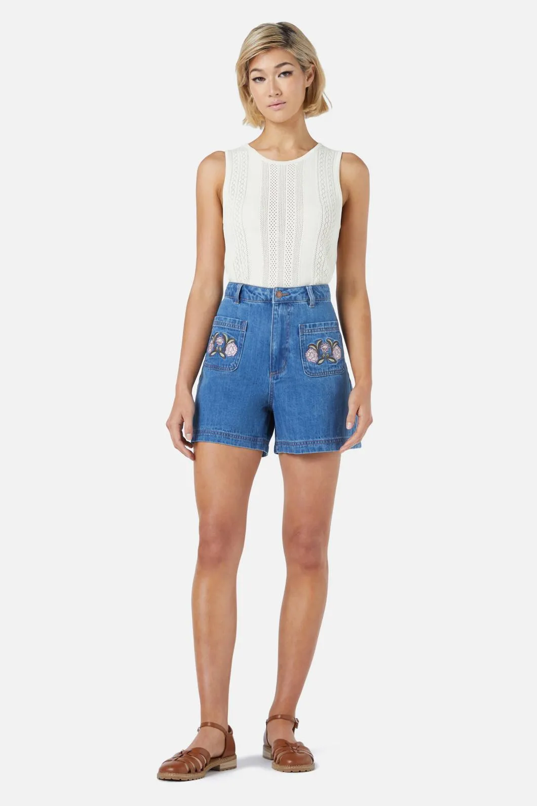 Renata Emb Short sold by Princess Highway