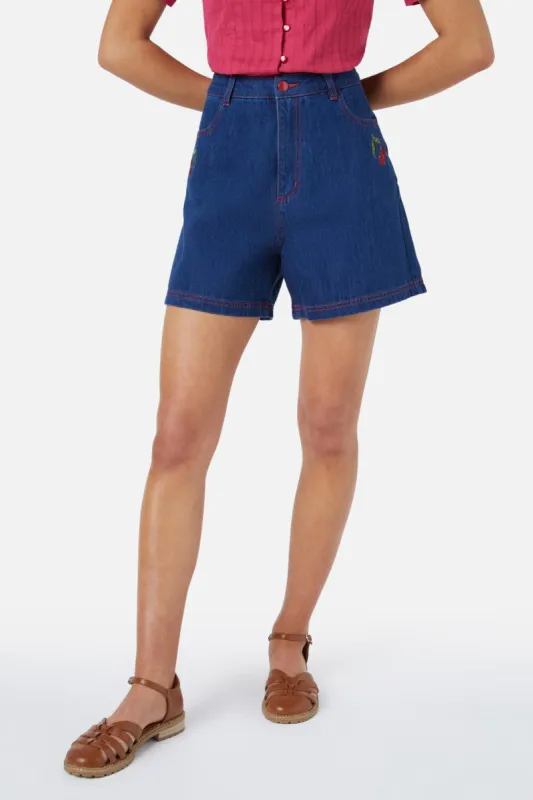 Cherry Emb Short sold by Princess Highway