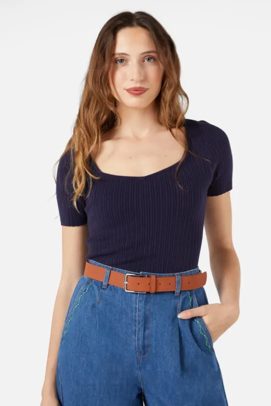 Tan Faux Nubuck Belt sold by Princess Highway