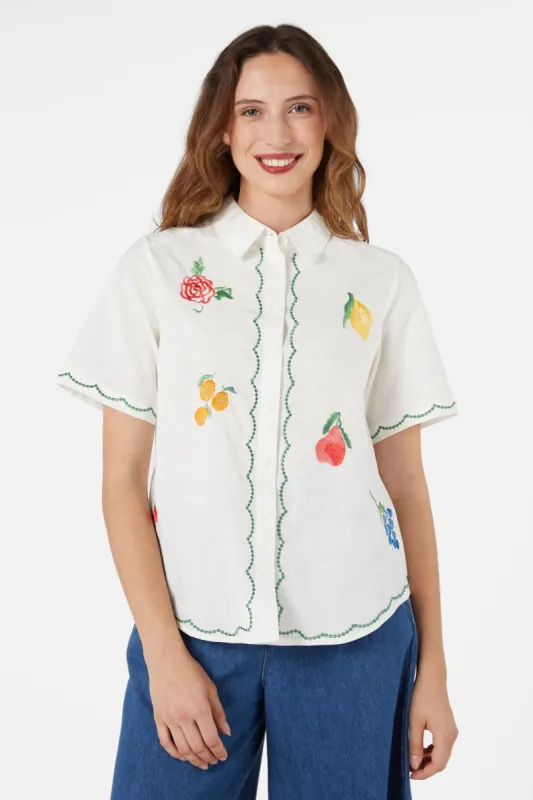 Orchard Emb Shirt sold by Princess Highway