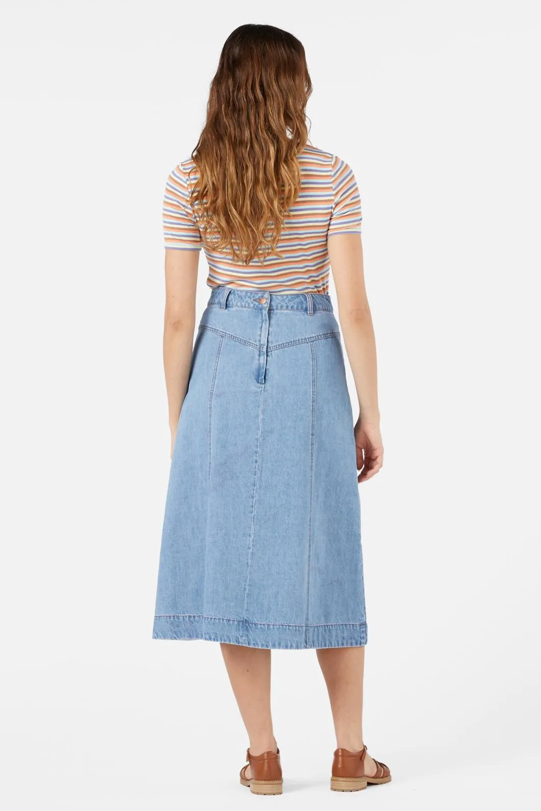 Olinda Denim Midi Skirt sold by Princess Highway product image thumbnail 4