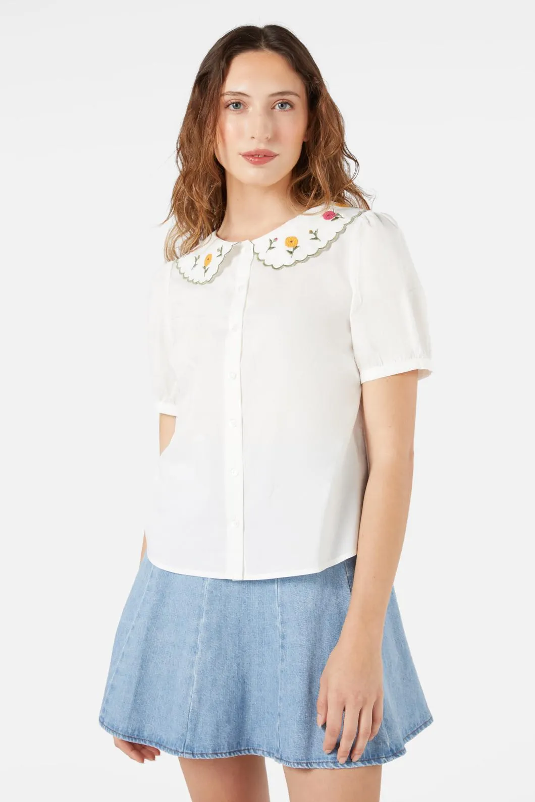 Marie Fleur Emb Blouse sold by Princess Highway