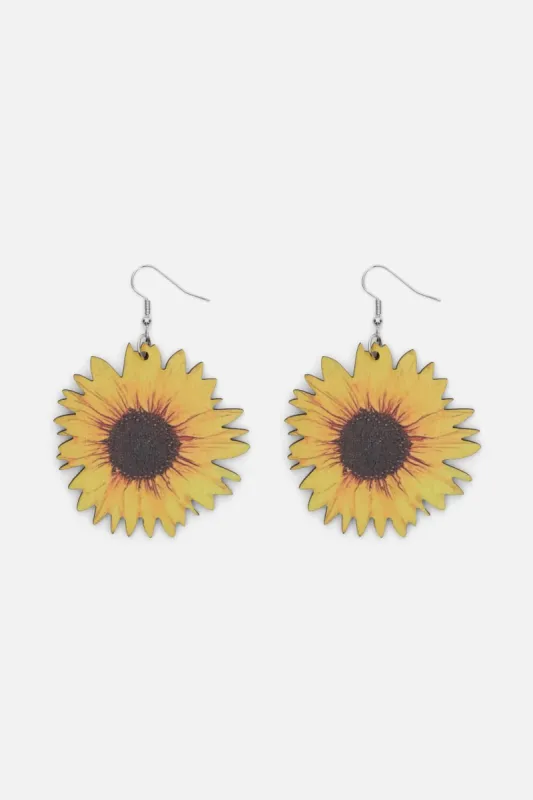 Large Sunflower Earrings sold by Princess Highway