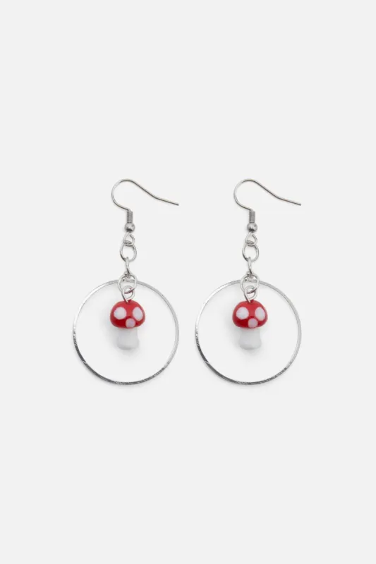 Mushroom Charm Earrings sold by Princess Highway