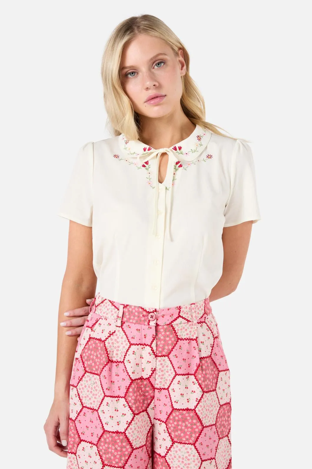 Meadow Embroidered Blouse sold by Princess Highway