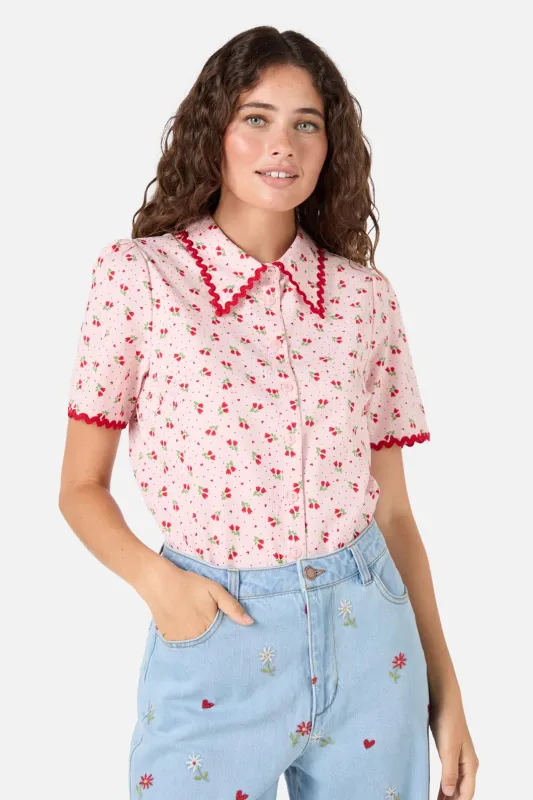 Holly Short Sleeve Blouse sold by Princess Highway