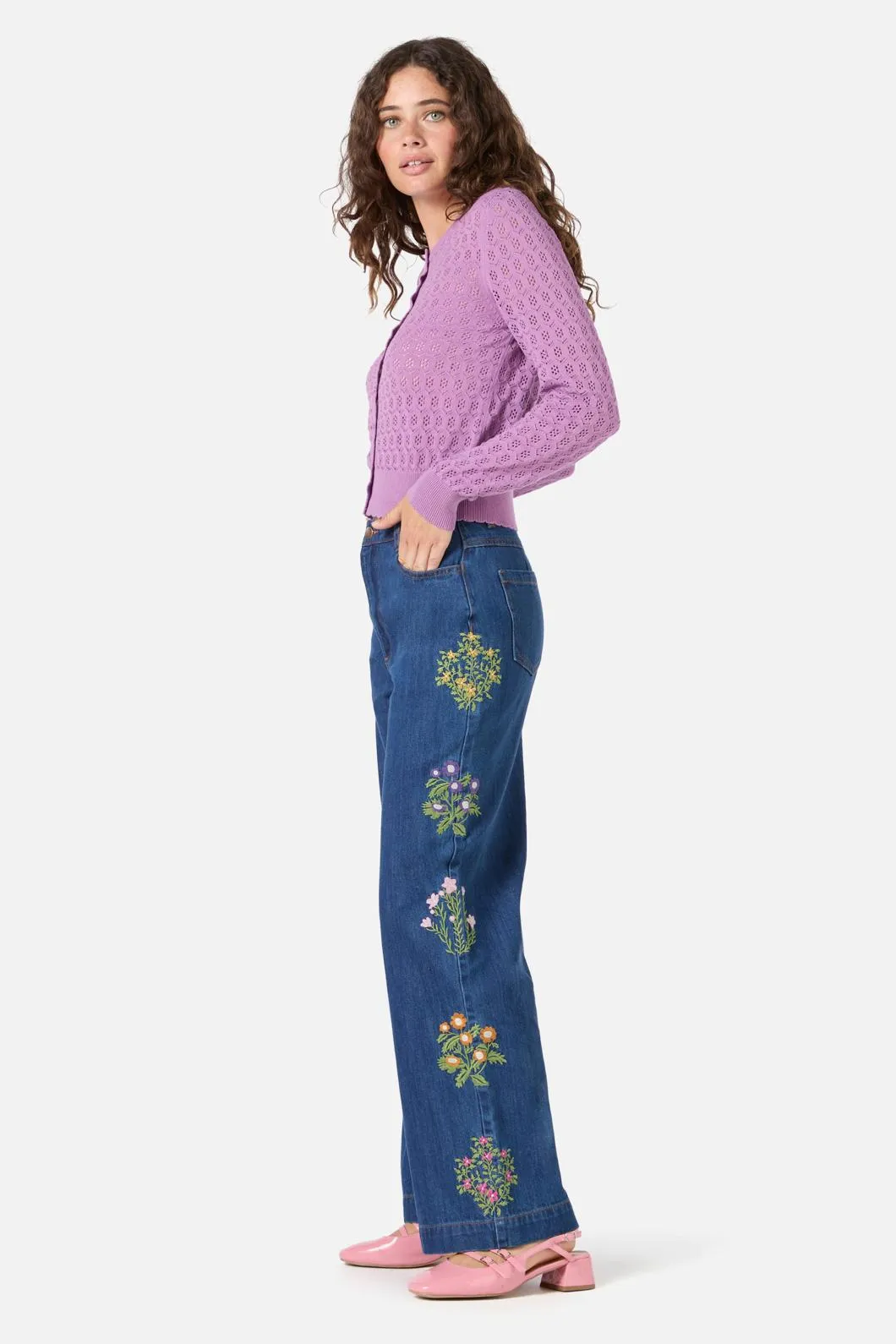 Mara Pointelle Cardigan sold by Princess Highway product image thumbnail 3