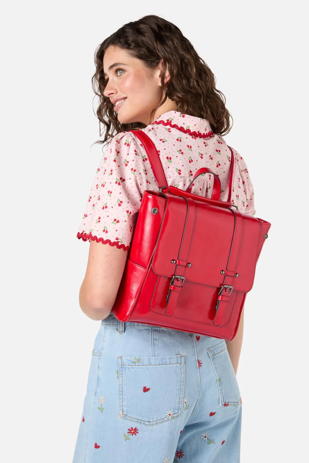 Red Backpack sold by Princess Highway product image thumbnail 2