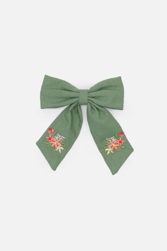Flower Bow Hair Clip made by Princess Highway