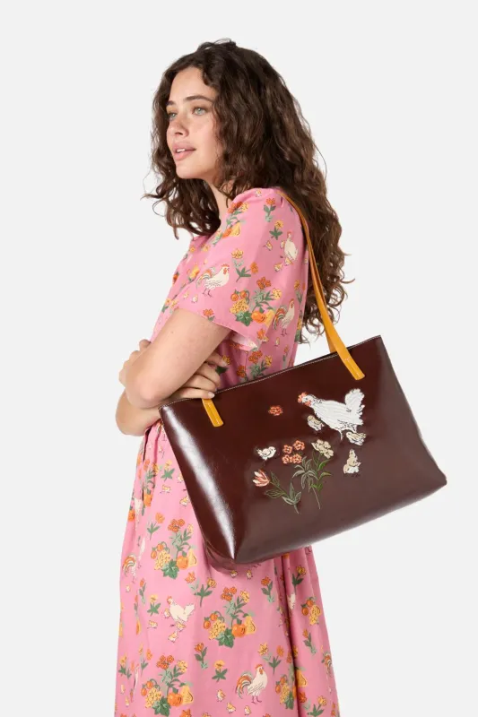 Pretty Chicken Tote sold by Princess Highway
