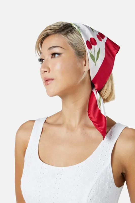 Cherry Girl Satin Scarf sold by Princess Highway