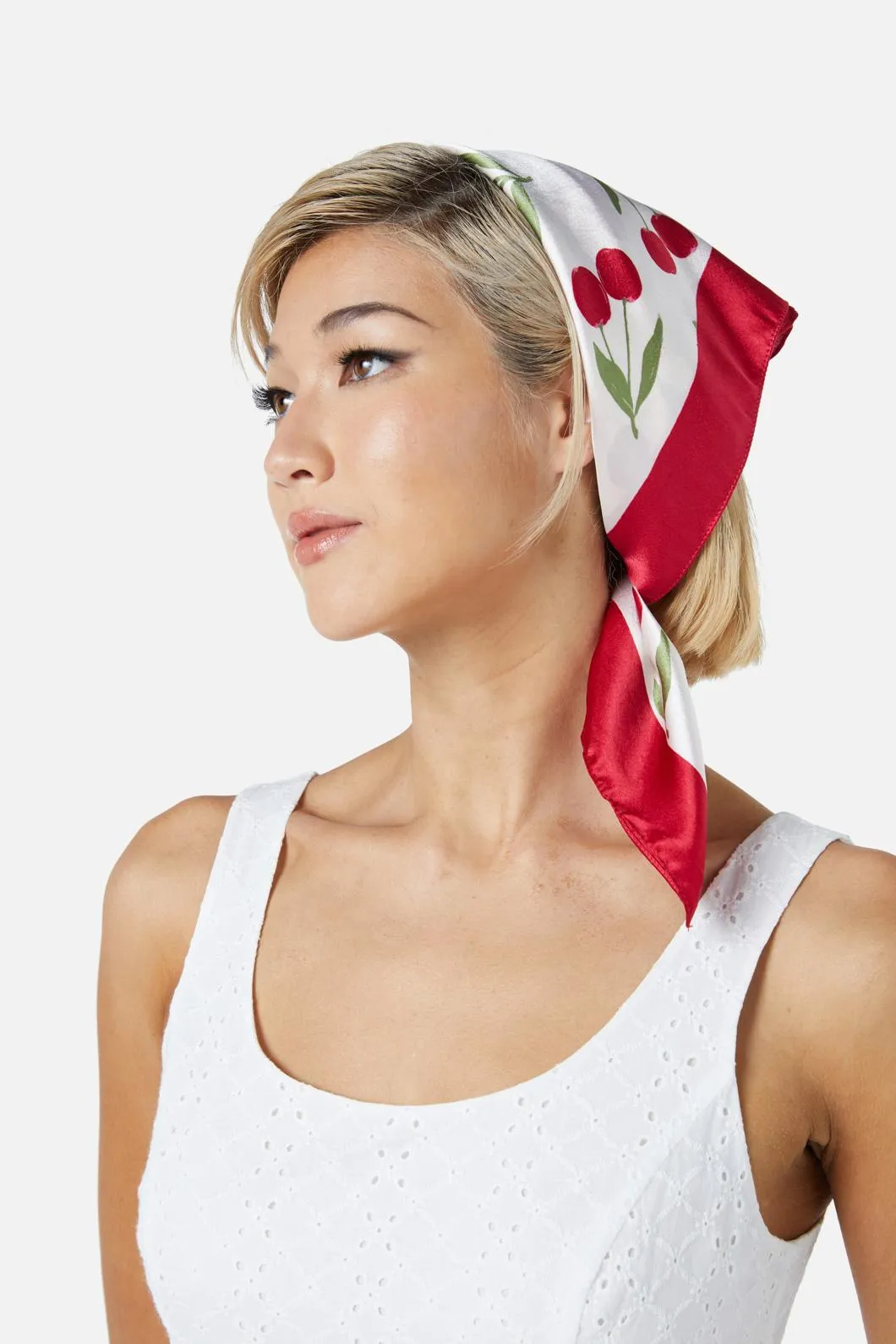 Cherry Girl Satin Scarf sold by Princess Highway