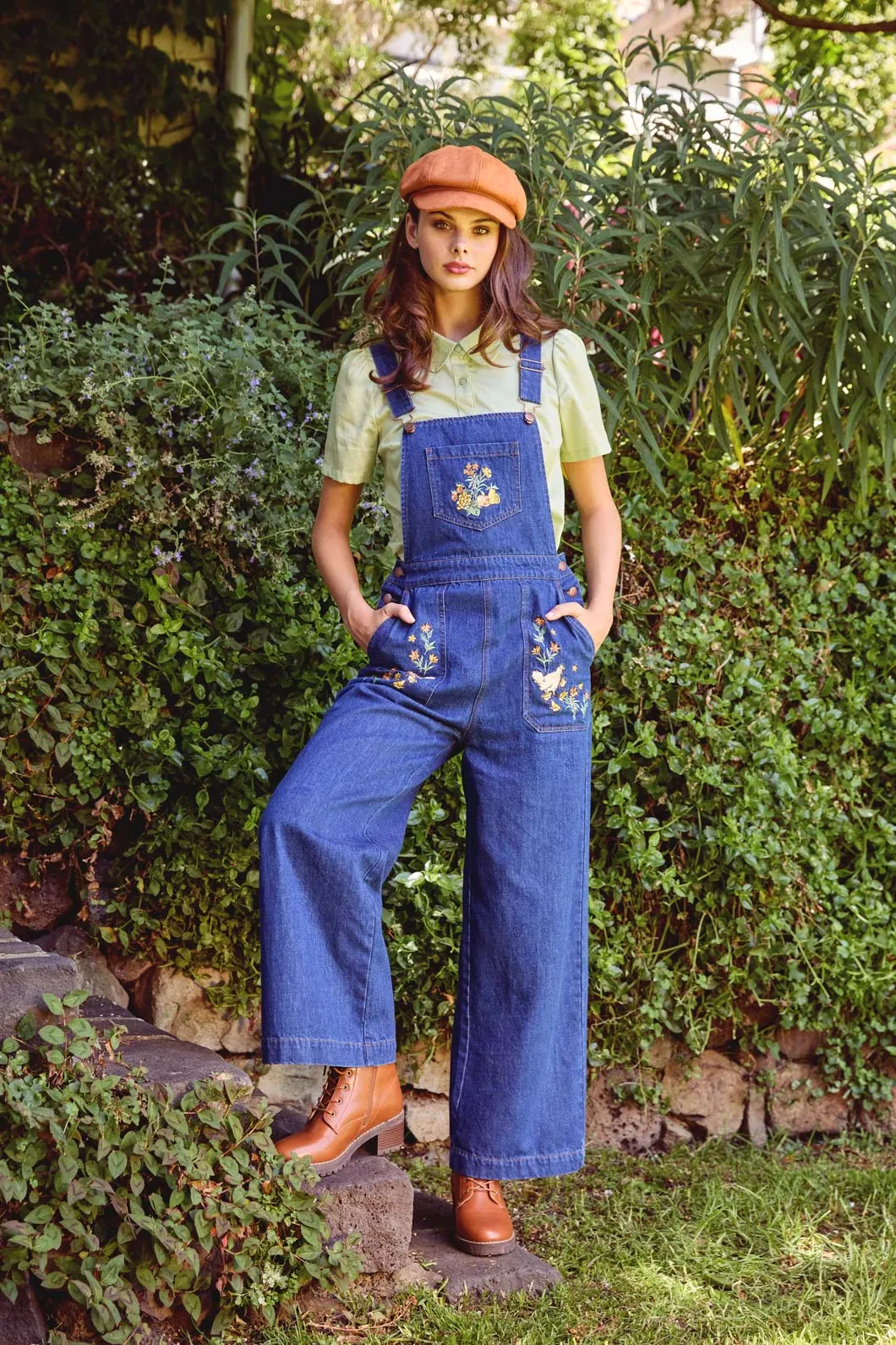 Chickens Embroidered Overall sold by Princess Highway