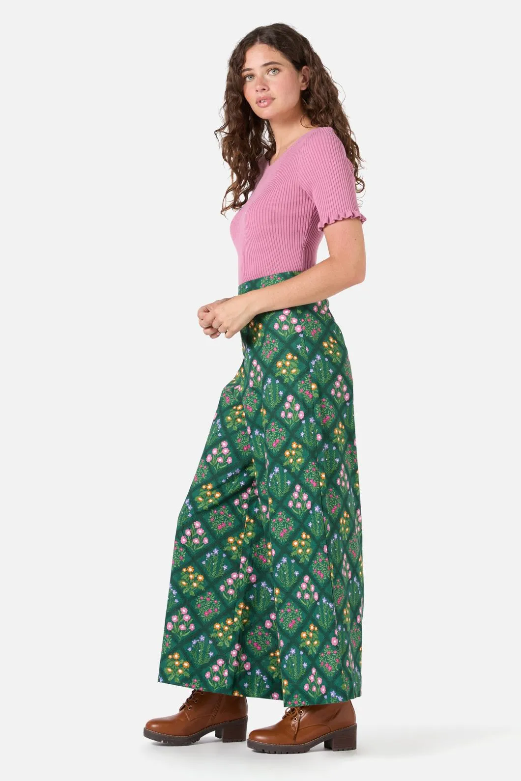 Lattice Floral Culotte sold by Princess Highway product image thumbnail 4
