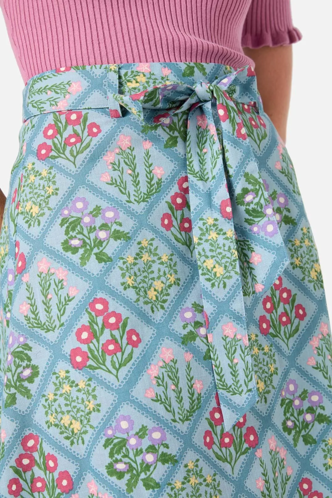 Lattice Floral Midi Skirt sold by Princess Highway product image thumbnail 5