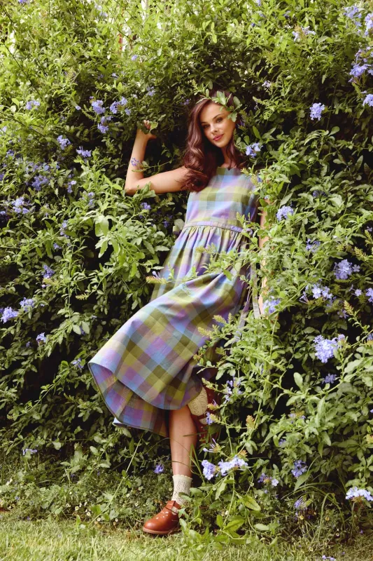 Maxine Check Midi Dress sold by Princess Highway