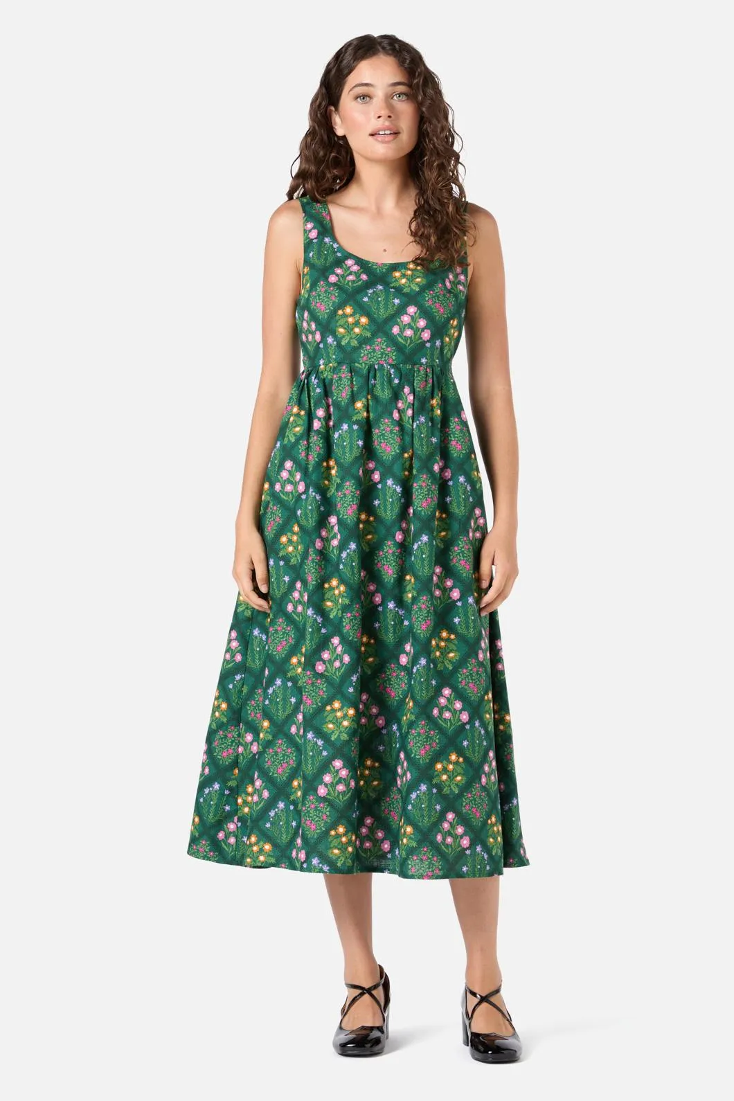 Lattice Floral Midi Dress sold by Princess Highway product image thumbnail 2