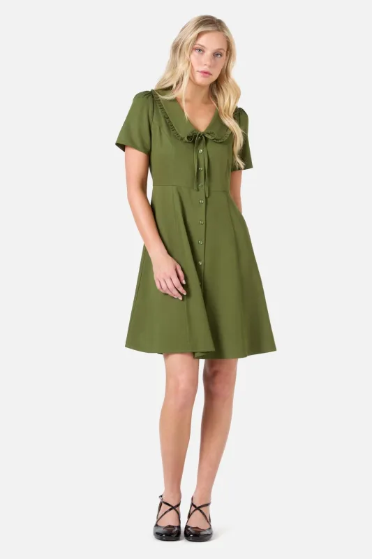 Dorothy Collared Mini Dress sold by Princess Highway