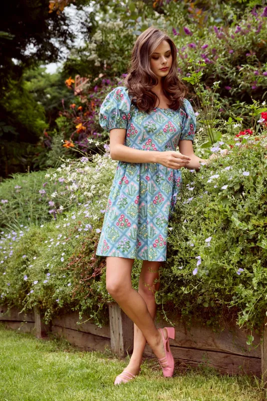 Lattice Floral Mini Dress sold by Princess Highway