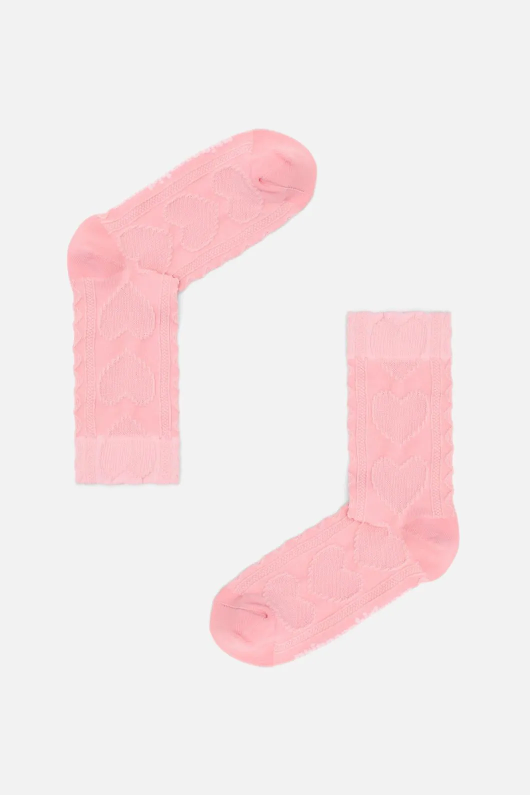 Pink Hearts Socks sold by Princess Highway