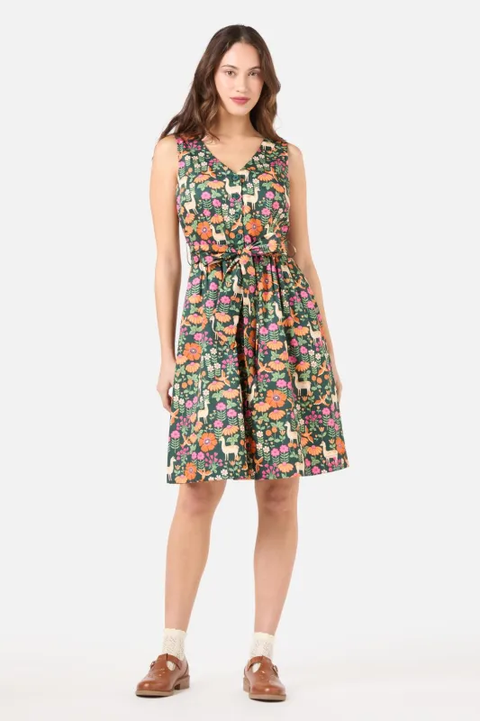 Llama V Neck Sleeveless Dress sold by Princess Highway