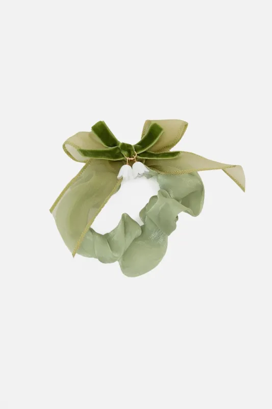Scrunchie With Bow & Flowers sold by Princess Highway