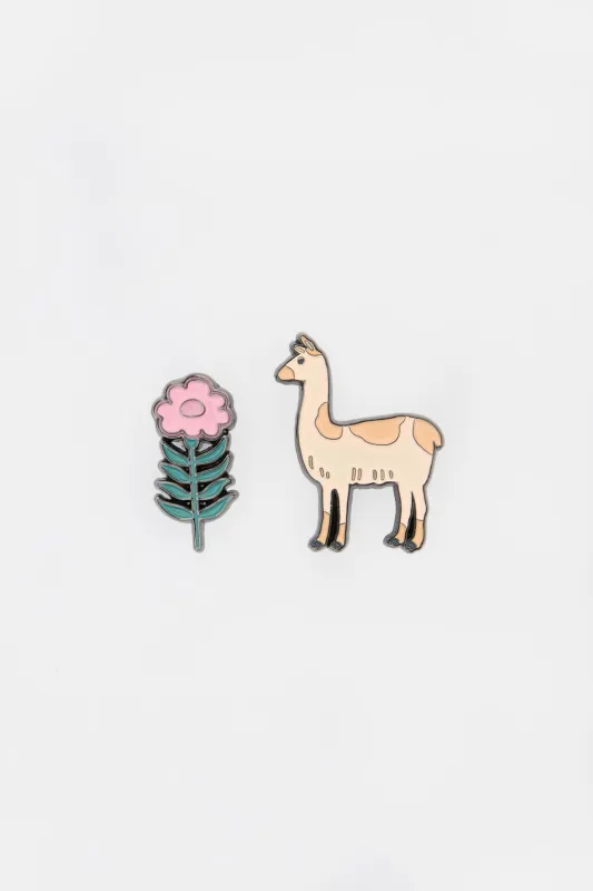 Llama Pin Set sold by Princess Highway
