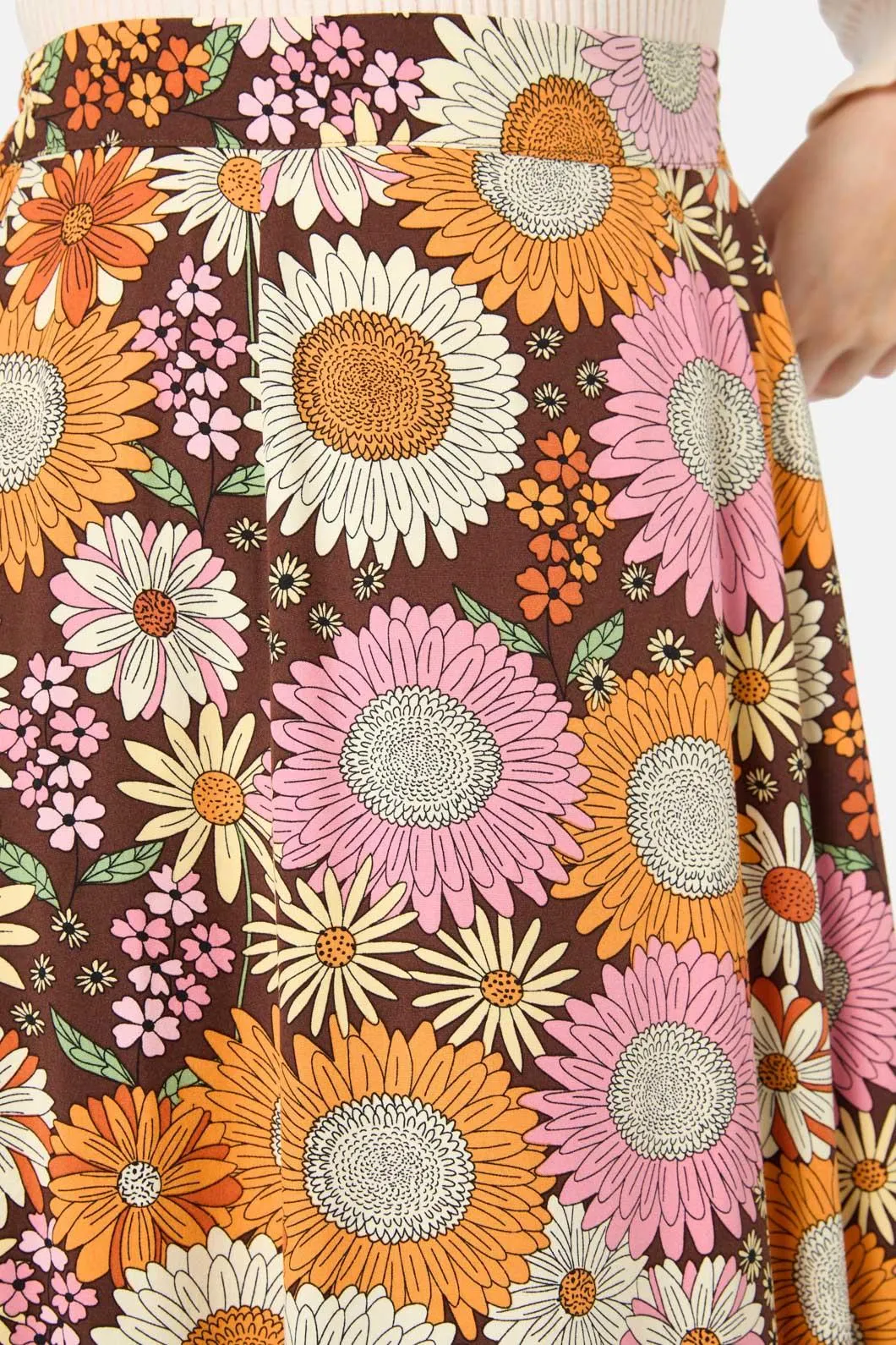 Viva Floral Midi Skirt sold by Princess Highway product image thumbnail 5