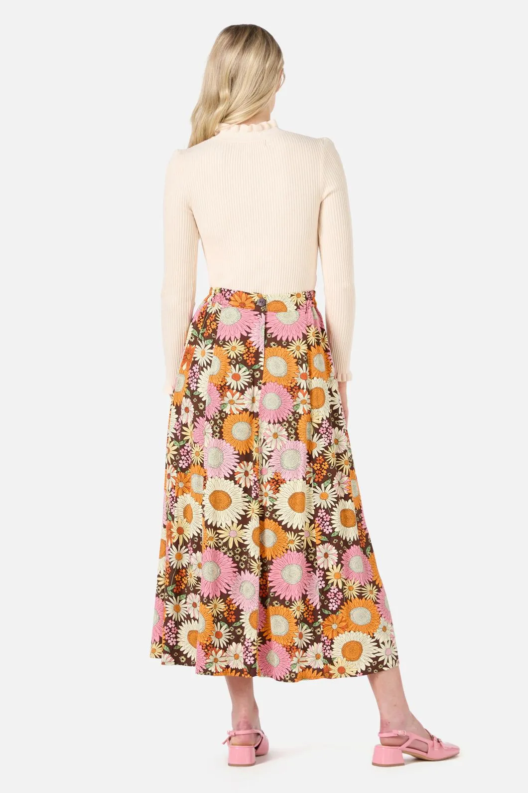 Viva Floral Midi Skirt sold by Princess Highway product image thumbnail 4