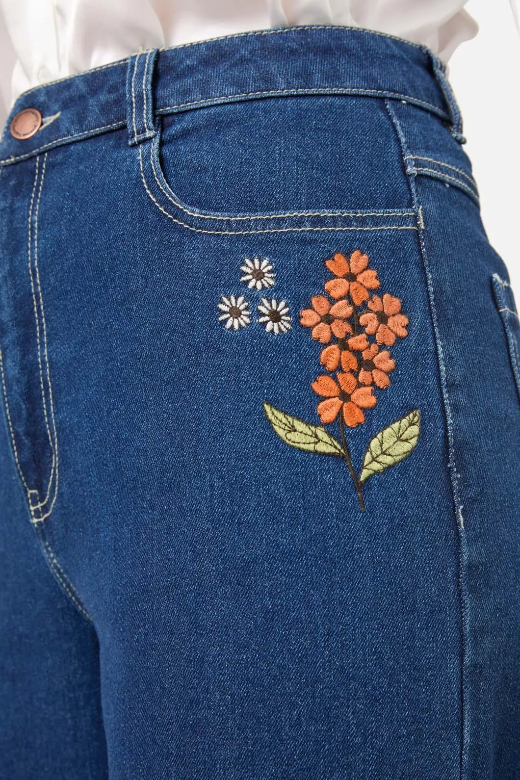 Viva Floral Embroidered Jean sold by Princess Highway product image thumbnail 5