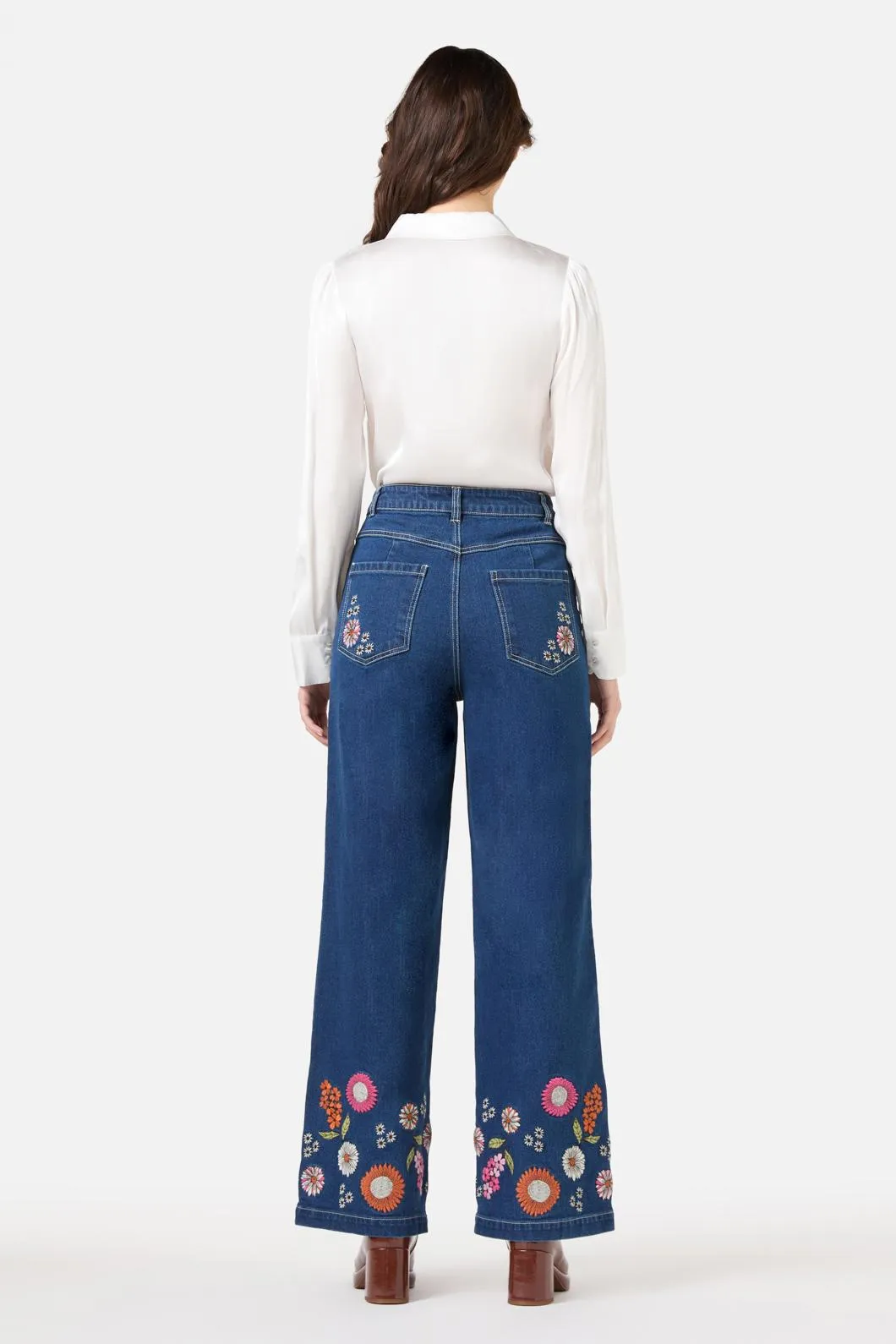 Viva Floral Embroidered Jean sold by Princess Highway product image thumbnail 4