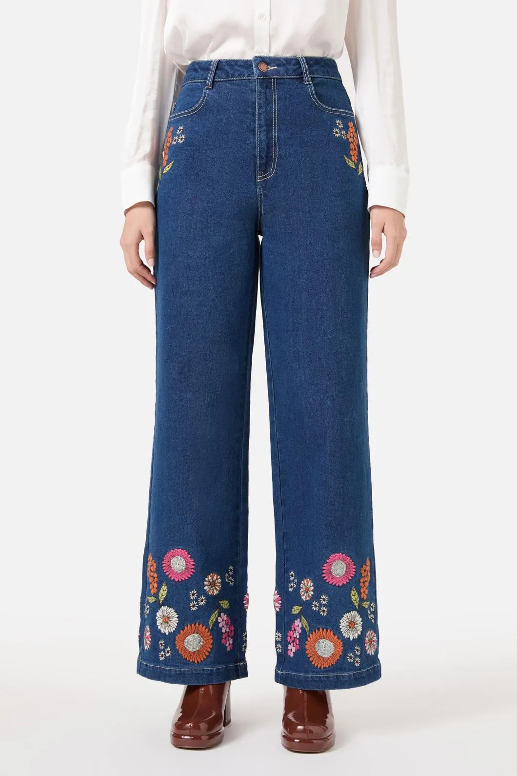 Viva Floral Embroidered Jean sold by Princess Highway product image thumbnail 2