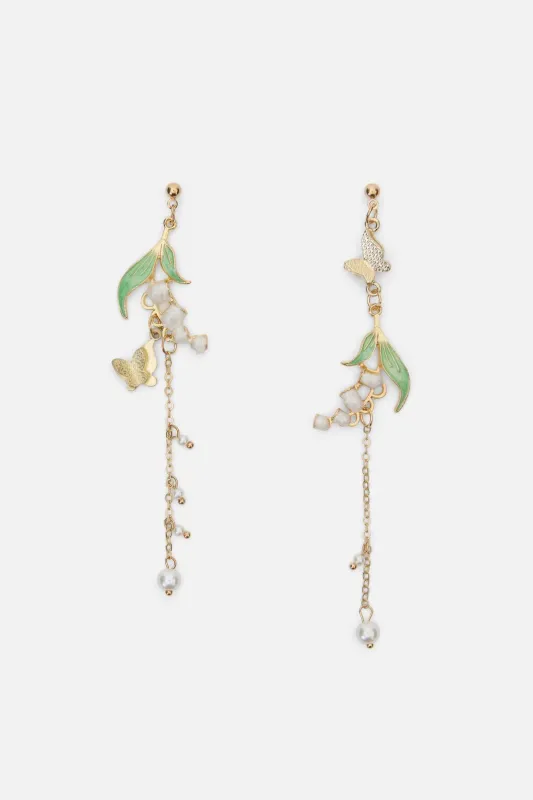 Butterfly & Pearls Earrings sold by Princess Highway