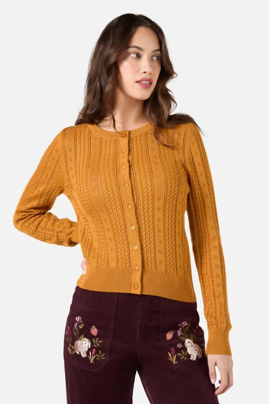 Lisa Pointelle Cardigan sold by Princess Highway