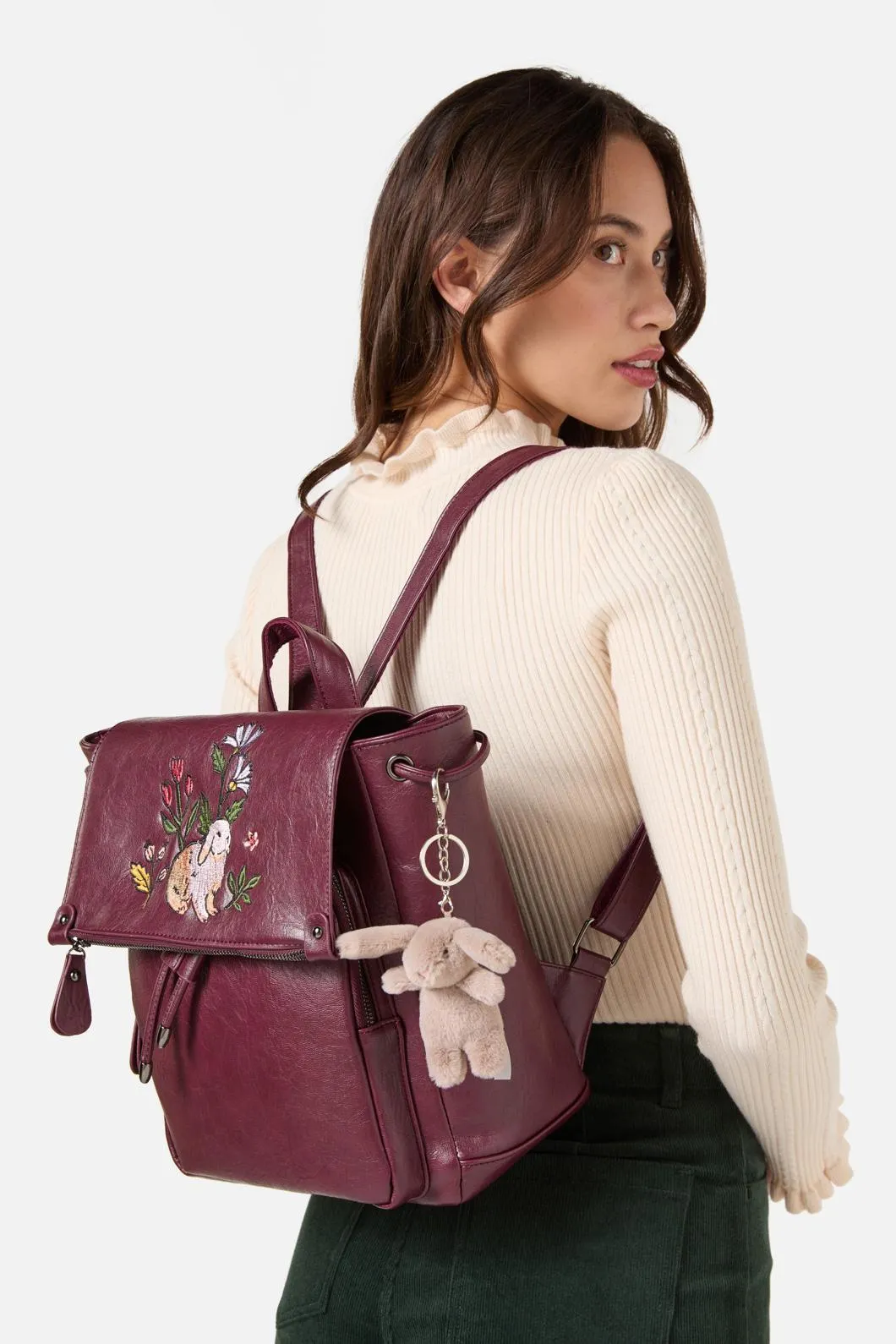 Tan Rabbit Bag Charm sold by Princess Highway